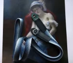 Bamboo Royal Blue is a handmade camera neck strap made with Japanese kumihimo silk and genuine leather. Comfortable, durable, and ideal for premium cameras.