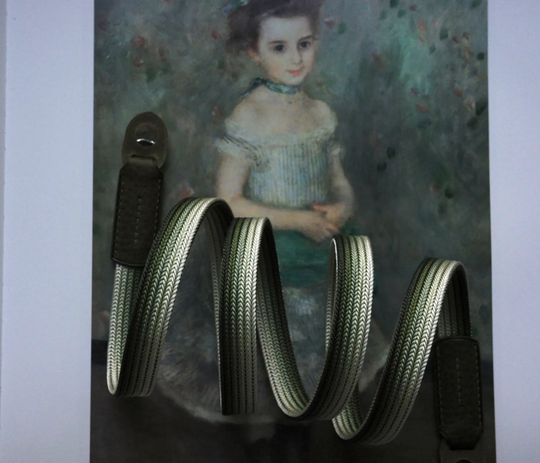 Bamboo Safari is a handmade camera neck strap made with Japanese kumihimo silk and genuine leather. Comfortable, durable, and ideal for premium cameras.