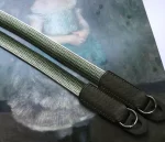 Bamboo Safari is a handmade camera neck strap made with Japanese kumihimo silk and genuine leather. Comfortable, durable, and ideal for premium cameras.