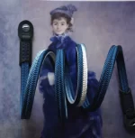 Crown Royal Blue is a handmade camera neck strap made with Japanese kumihimo silk and genuine leather. Comfortable, durable, and ideal for premium cameras.